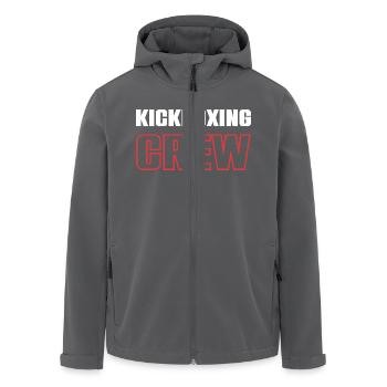 Kickboxing Crew - Recycelte Männer Softshell-Jacke von Stanley/Stella - Anthrazit - Vorne - AI Model Male 185 light (185cm)
