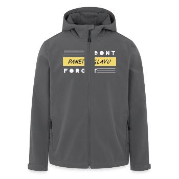 VERGESSEN SIE NICHT PAMET U GLAVU - Recycelte Männer Softshell-Jacke von Stanley/Stella - Anthrazit - Vorne - AI Model Male 185 light (185cm)