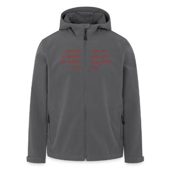 vegane Frage - Recycelte Männer Softshell-Jacke von Stanley/Stella - Anthrazit - Vorne - AI Model Male 185 light (185cm)