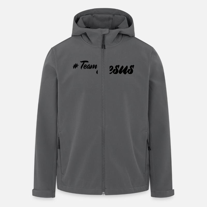 team jesus - Recycelte Männer Softshell-Jacke von Stanley/Stella - Anthrazit