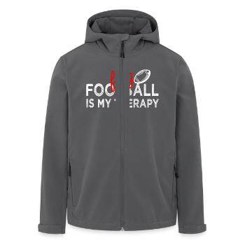 Flag Football ist meine Therapie - Recycelte Männer Softshell-Jacke von Stanley/Stella - Anthrazit - Vorne - AI Model Male 185 light (185cm)