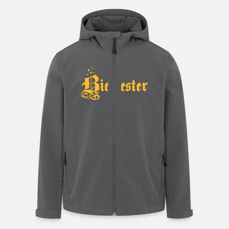 Bier - Recycelte Männer Softshell-Jacke von Stanley/Stella - Anthrazit