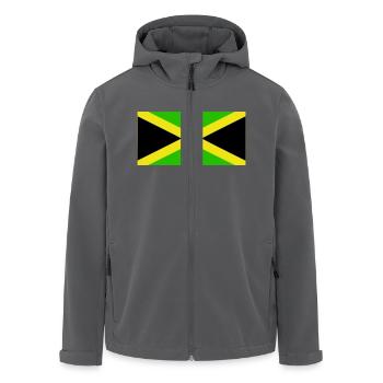 Jamaika, jamaica, fahne, flagge - Recycelte Männer Softshell-Jacke von Stanley/Stella - Anthrazit - Vorne - AI Model Male 185 light (185cm)
