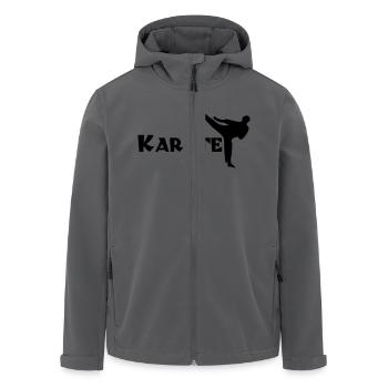 karate - Recycelte Männer Softshell-Jacke von Stanley/Stella - Anthrazit - Vorne - AI Model Male 185 light (185cm)