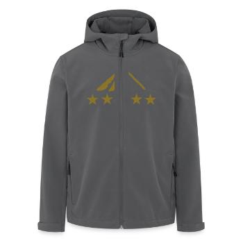 Berge - Recycelte Männer Softshell-Jacke von Stanley/Stella - Anthrazit - Vorne - AI Model Male 185 light (185cm)