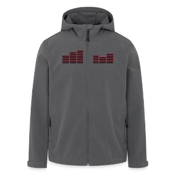 EQ EQUALIZER Frequenz BEAT MUSIK SOUND Techno - Recycelte Männer Softshell-Jacke von Stanley/Stella - Anthrazit - Vorne - AI Model Male 185 light (185cm)