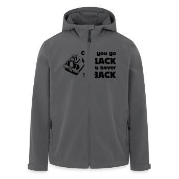 Once you go CLACK - Mechanical Keyboard Enthusiast - Recycelte Männer Softshell-Jacke von Stanley/Stella - Anthrazit - Vorne - AI Model Male 185 light (185cm)