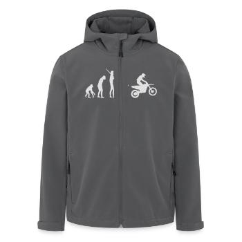 Motocross Evolution - Recycelte Männer Softshell-Jacke von Stanley/Stella - Anthrazit - Vorne - AI Model Male 185 light (185cm)
