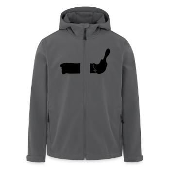 maler - Recycelte Männer Softshell-Jacke von Stanley/Stella - Anthrazit - Vorne - AI Model Male 185 light (185cm)