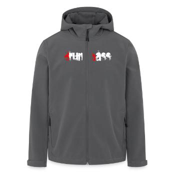 dnb (redwhiteonblack) - Recycelte Männer Softshell-Jacke von Stanley/Stella - Anthrazit - Vorne - AI Model Male 185 light (185cm)