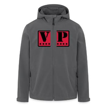vip - Recycelte Männer Softshell-Jacke von Stanley/Stella - Anthrazit - Vorne - AI Model Male 185 light (185cm)