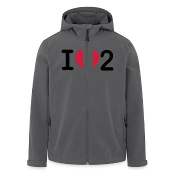I love 2 - Recycelte Männer Softshell-Jacke von Stanley/Stella - Anthrazit - Vorne - AI Model Male 185 light (185cm)