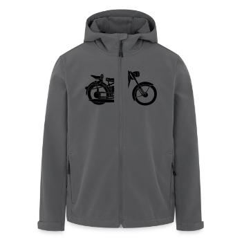 RT MZ Motorrad - Recycelte Männer Softshell-Jacke von Stanley/Stella - Anthrazit - Vorne - AI Model Male 185 light (185cm)