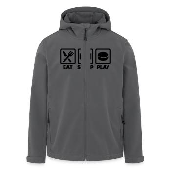 Eishockey - Recycelte Männer Softshell-Jacke von Stanley/Stella - Anthrazit - Vorne - AI Model Male 185 light (185cm)