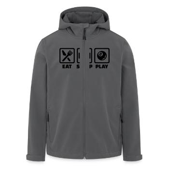 Billard - Recycelte Männer Softshell-Jacke von Stanley/Stella - Anthrazit - Vorne - AI Model Male 185 light (185cm)