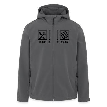 Würfel - Recycelte Männer Softshell-Jacke von Stanley/Stella - Anthrazit - Vorne - AI Model Male 185 light (185cm)