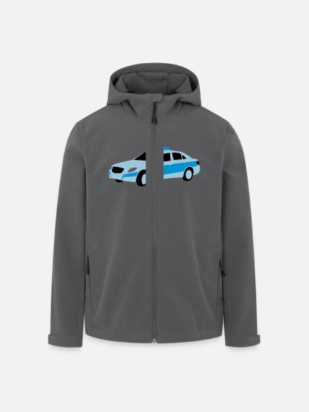 polizei - Recycelte Männer Softshell-Jacke von Stanley/Stella - Anthrazit