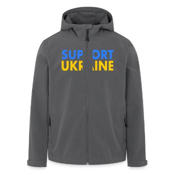 Support ukraine - Recycelte Männer Softshell-Jacke von Stanley/Stella - Anthrazit - Vorne - AI Model Male 185 light (185cm)