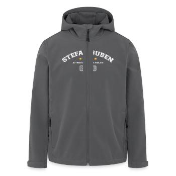 Stefan Buben Warrior 2023 - Recycelte Männer Softshell-Jacke von Stanley/Stella - Anthrazit - Vorne - AI Model Male 185 light (185cm)