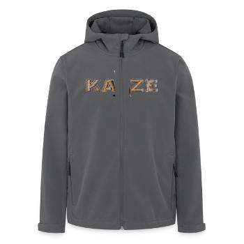 Katze - Für alle die Katzen lieben und das Zeigen - Recycelte Männer Softshell-Jacke von Stanley/Stella - Anthrazit - Vorne - AI Model Male 185 light (185cm)