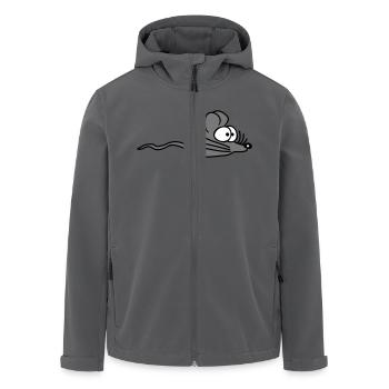 Maus Mäuschen Süße Kleine Ratte Nager Freundlich - Recycelte Männer Softshell-Jacke von Stanley/Stella - Anthrazit - Vorne - AI Model Male 185 light (185cm)