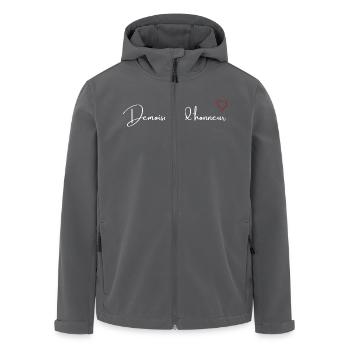 Rotes Herz Brautjungfer - Recycelte Männer Softshell-Jacke von Stanley/Stella - Anthrazit - Vorne - AI Model Male 185 light (185cm)