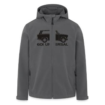  601 Kombi Trabi - Recycelte Männer Softshell-Jacke von Stanley/Stella - Anthrazit - Vorne - AI Model Male 185 light (185cm)