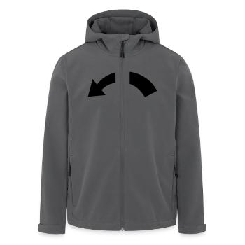 Pfeil - Recycelte Männer Softshell-Jacke von Stanley/Stella - Anthrazit - Vorne - AI Model Male 185 light (185cm)