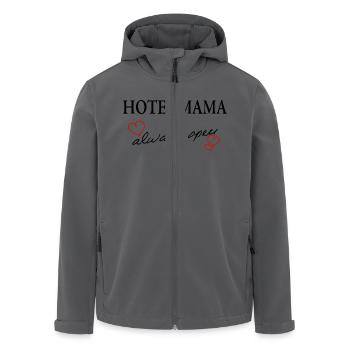 Hotel Mama - always open - Recycelte Männer Softshell-Jacke von Stanley/Stella - Anthrazit - Vorne - AI Model Male 185 light (185cm)