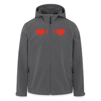 herzen - Recycelte Männer Softshell-Jacke von Stanley/Stella - Anthrazit - Vorne - AI Model Male 185 light (185cm)