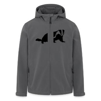 Dachs - Recycelte Männer Softshell-Jacke von Stanley/Stella - Anthrazit - Vorne - AI Model Male 185 light (185cm)