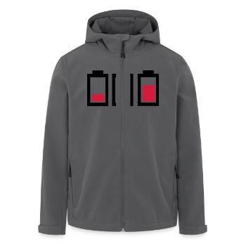 Power - Akku - Recycelte Männer Softshell-Jacke von Stanley/Stella - Anthrazit - Vorne - AI Model Male 185 light (185cm)