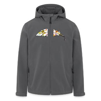 feder - Recycelte Männer Softshell-Jacke von Stanley/Stella - Anthrazit - Vorne - AI Model Male 185 light (185cm)