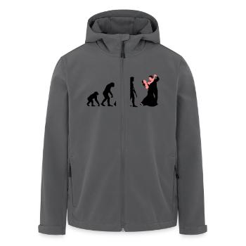 evolution_tanzpaar_a_2c - Recycelte Männer Softshell-Jacke von Stanley/Stella - Anthrazit - Vorne - AI Model Male 185 light (185cm)