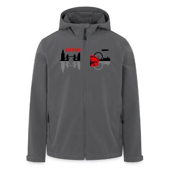 london skyline - Recycelte Männer Softshell-Jacke von Stanley/Stella - Anthrazit - Vorne - AI Model Male 185 light (185cm)