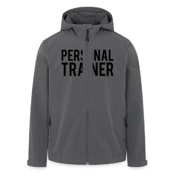 Personal Trainer - Recycelte Männer Softshell-Jacke von Stanley/Stella - Anthrazit - Vorne - AI Model Male 185 light (185cm)
