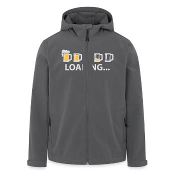 Drunk Loading Beer - Recycelte Männer Softshell-Jacke von Stanley/Stella - Anthrazit - Vorne - AI Model Male 185 light (185cm)