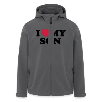 I love my son - Recycelte Männer Softshell-Jacke von Stanley/Stella - Anthrazit - Vorne - AI Model Male 185 light (185cm)