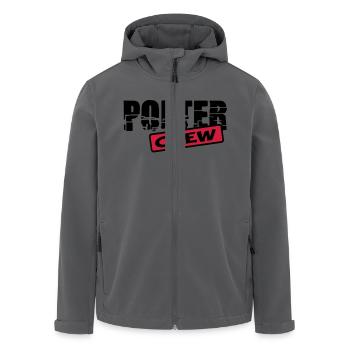 poltercrew - Recycelte Männer Softshell-Jacke von Stanley/Stella - Anthrazit - Vorne - AI Model Male 185 light (185cm)