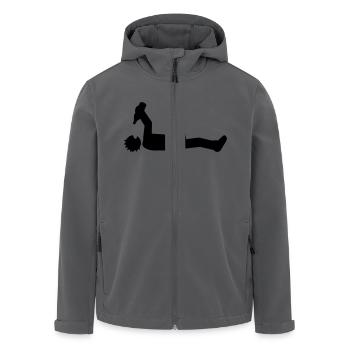 drunk - Recycelte Männer Softshell-Jacke von Stanley/Stella - Anthrazit - Vorne - AI Model Male 185 light (185cm)