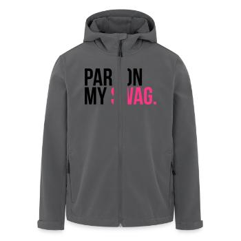 pardon my swag - Recycelte Männer Softshell-Jacke von Stanley/Stella - Anthrazit - Vorne - AI Model Male 185 light (185cm)