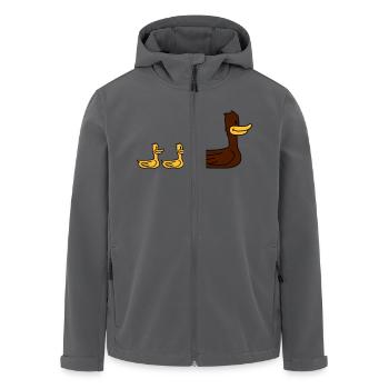 Duck Family - Recycelte Männer Softshell-Jacke von Stanley/Stella - Anthrazit - Vorne - AI Model Male 185 light (185cm)