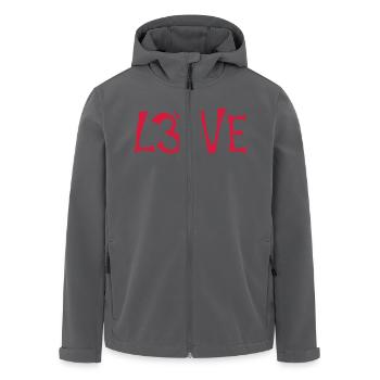 OM LOVE - Recycelte Männer Softshell-Jacke von Stanley/Stella - Anthrazit - Vorne - AI Model Male 185 light (185cm)