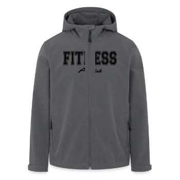 Fitness Addict - Recycelte Männer Softshell-Jacke von Stanley/Stella - Anthrazit - Vorne - AI Model Male 185 light (185cm)