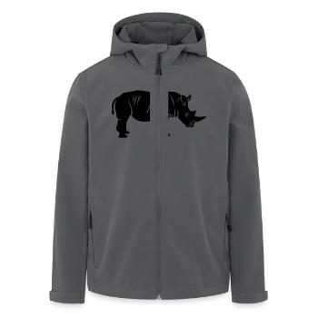 Nashorn - Recycelte Männer Softshell-Jacke von Stanley/Stella - Anthrazit - Vorne - AI Model Male 185 light (185cm)