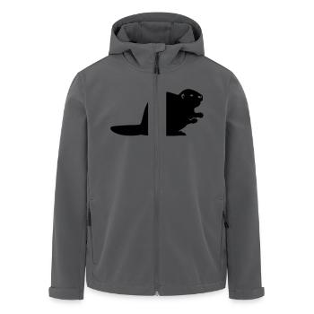 Biber - Recycelte Männer Softshell-Jacke von Stanley/Stella - Anthrazit - Vorne - AI Model Male 185 light (185cm)