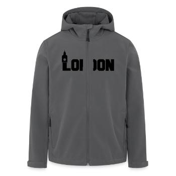 london - Recycelte Männer Softshell-Jacke von Stanley/Stella - Anthrazit - Vorne - AI Model Male 185 light (185cm)
