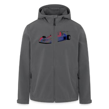 Rennauto - - Recycelte Männer Softshell-Jacke von Stanley/Stella - Anthrazit - Vorne - AI Model Male 185 light (185cm)