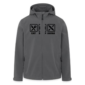 Kajak - Recycelte Männer Softshell-Jacke von Stanley/Stella - Anthrazit - Vorne - AI Model Male 185 light (185cm)