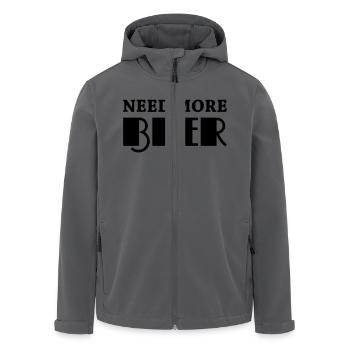 Need more beer - Recycelte Männer Softshell-Jacke von Stanley/Stella - Anthrazit - Vorne - AI Model Male 185 light (185cm)